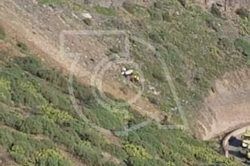 Rescatan a una persona que se precipitó en una ladera de Jinámar (Foto TA)